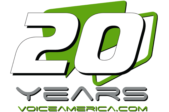 Voice America 20 years Logo