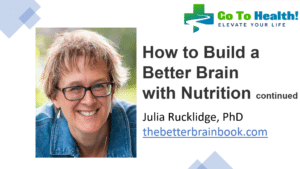 How to Build a Better Brain with Nutrition continued - Julia Rucklidge PhD