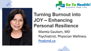 Turning Burnout into Joy Mamta Gautam MD
