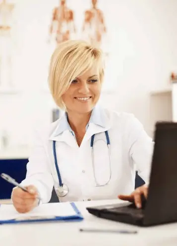 Doctor satisfied with marketing