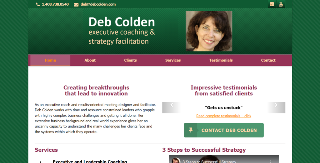 Deb Colden website