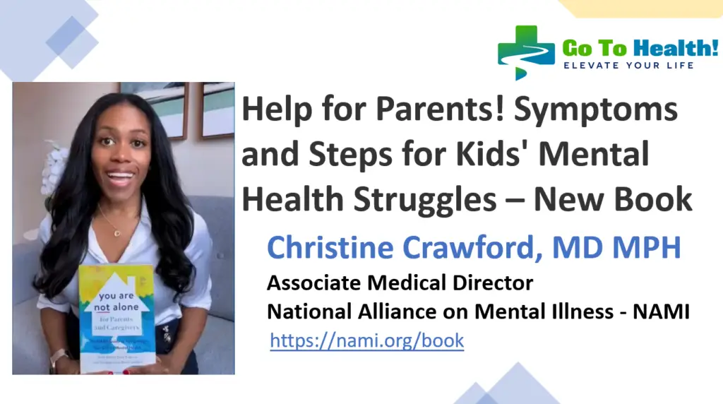 Help for Parents - Symptoms and Steps for Kids Mental Health Struggles - Christine Crawford MD MPH