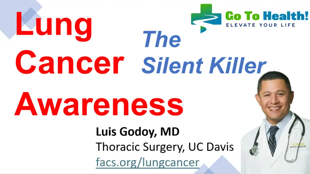 Lung Cancer Awareness - the Silent Killer - Luis Godoy MD UC Davis Medical Center