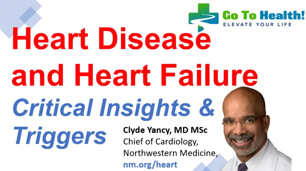 Heart Disease and Heart Failure - Critical Insights and Triggers - Clyde Yancy MD, Northwestern Medicine