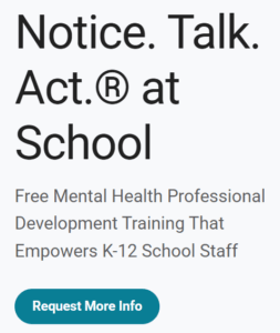 Notice Talk Act at School - Request More Info