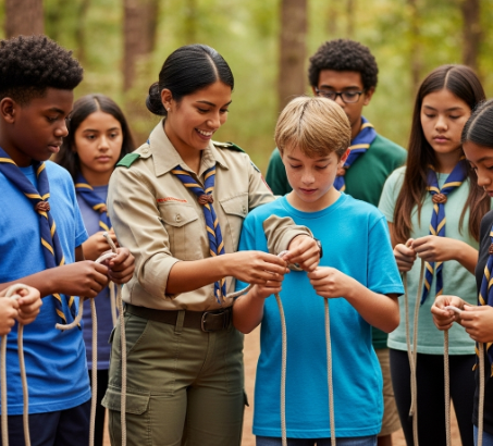 Scout Knot tying
