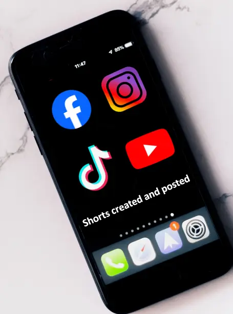Social Media Shorts Created and Posted