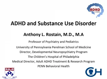 ADHD and SUD CME